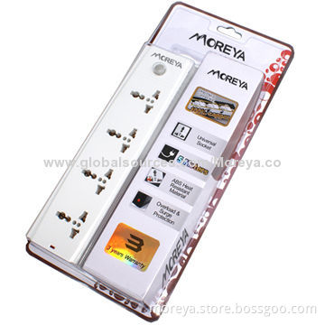 Universal power strips with one switch/100% copper/can match with different type AC plug you require